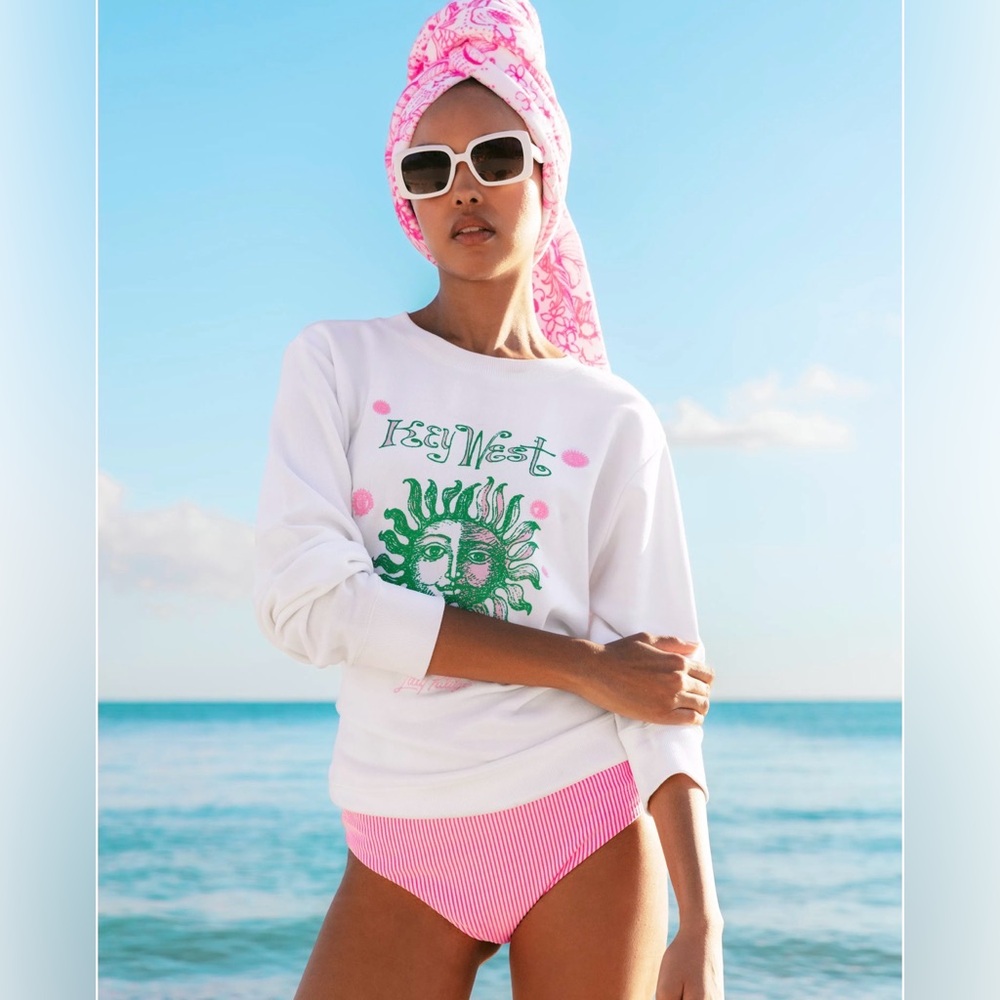 NWT Lilly Pulitzer Key West Ballad Cotton
Sweatshirt